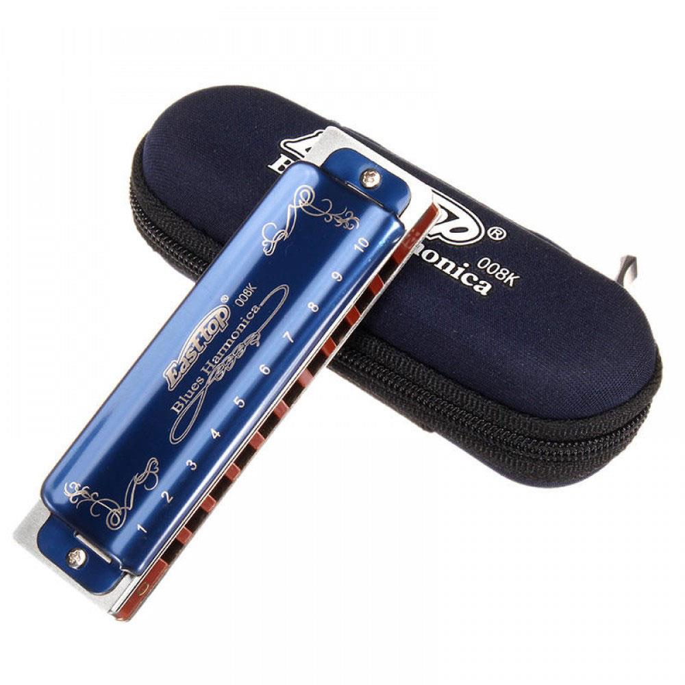 Easttop Blues harmonica T008K V2 Blue - Tone C