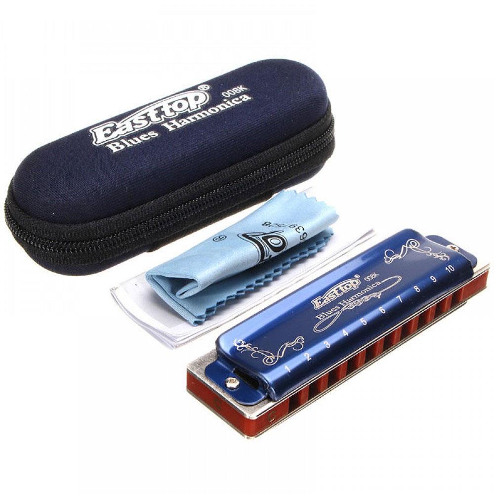 Easttop Blues harmonica T008K V2 Blue - Tone C