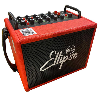 Ellipse 120W batteridreven forstærker og taske - Q3 rød