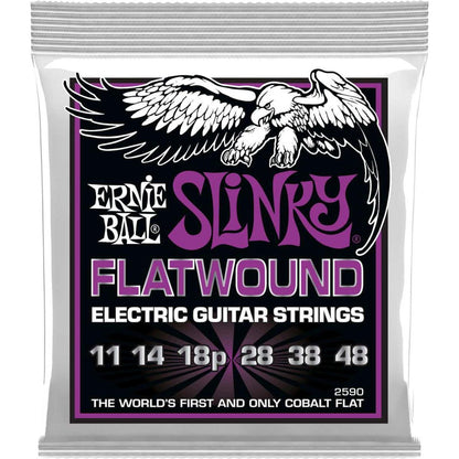Ernie Ball 2590 Flatwound Power Slinky Electric Guitar .011 - .048