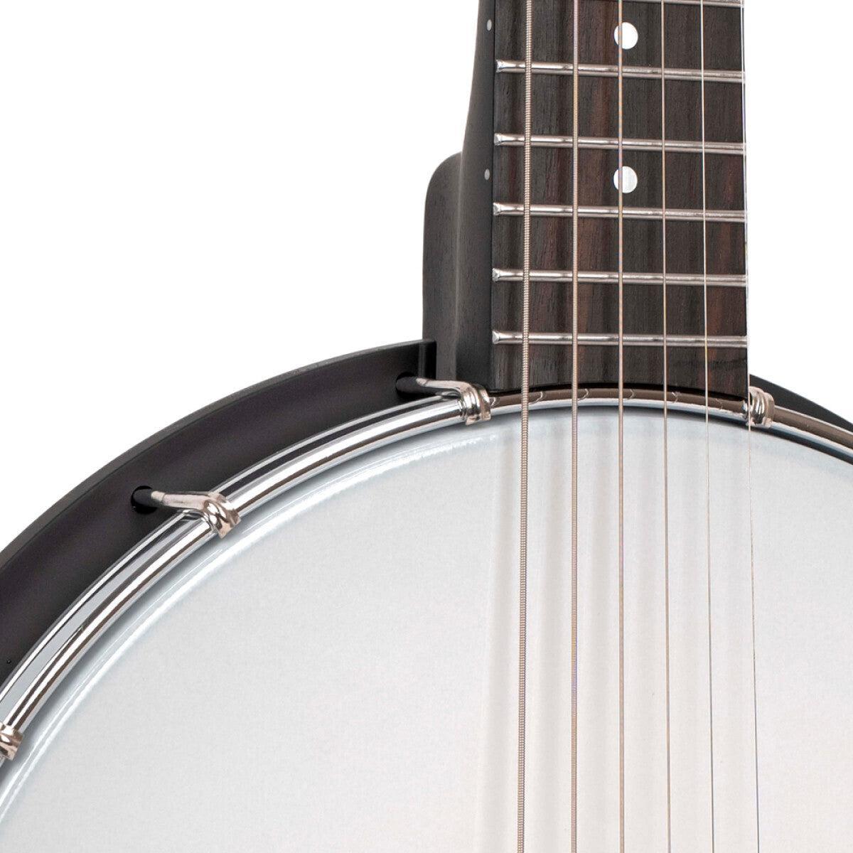 GOLD TONE AC-6 MINI 6-string open back banjo – short scale | Incl. bag 