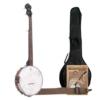Gold Tone CC-OT 5-strenget Cripple Creek open back banjo pack med taske, instruktions-DVD og rem