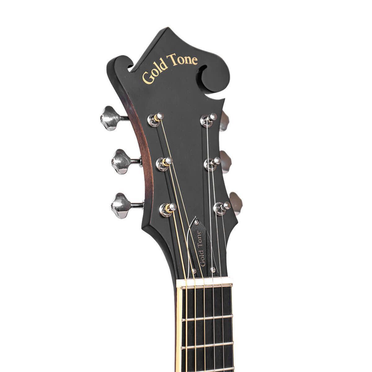 Gold Tone F-6 6-string Guitar Mandolin with F-style Body, Pickup and Hard Case 