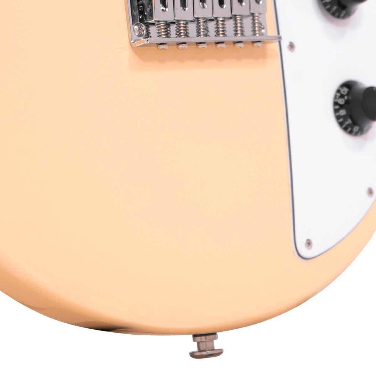 Gold Tone GME-6 6-string solid electric mandolin with case – Cream Gloss 