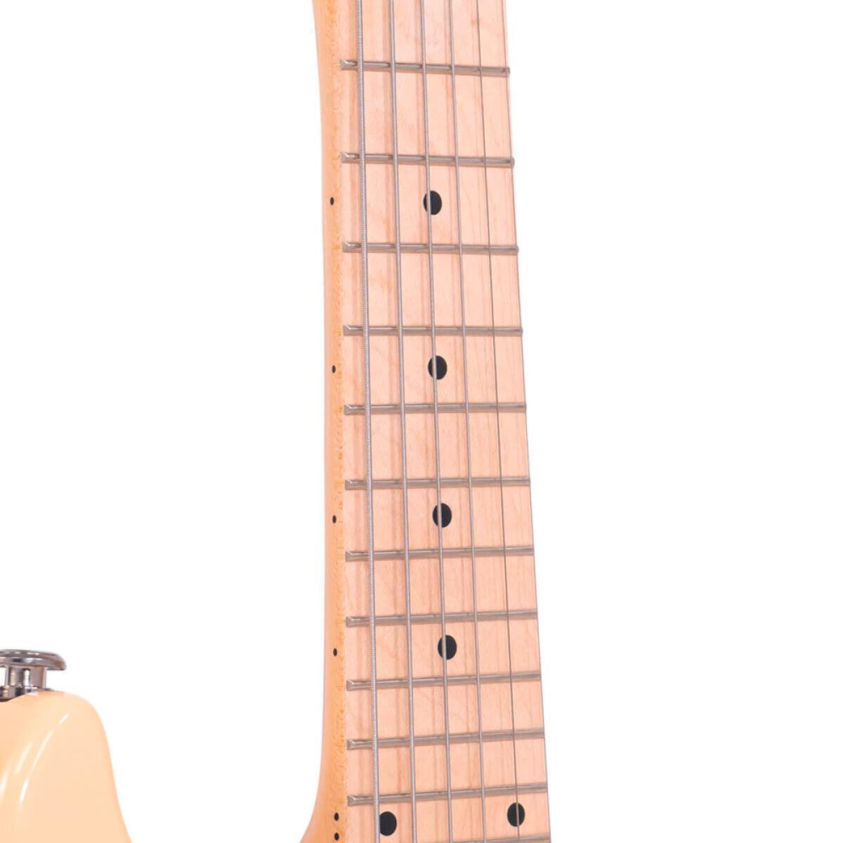 Gold Tone GME-6 6-string solid electric mandolin with case – Cream Gloss 