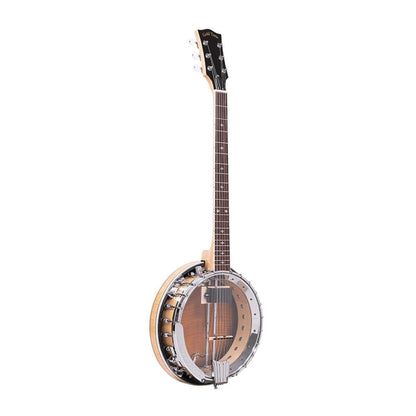 Gold Tone GT-750 Deluxe Banjitar with 6-string guitar neck and banjo body, with bell brass tone ring and pickup 