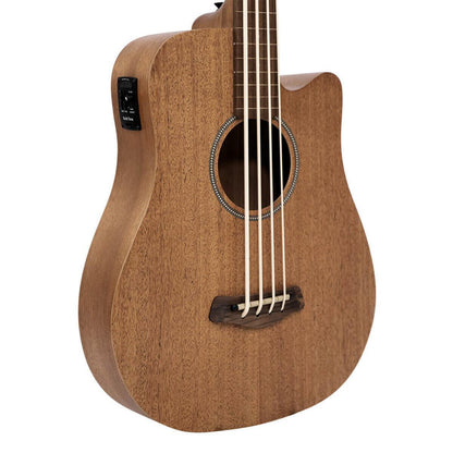 Gold Tone M-BASS25/FL 25" fretless akustisk-elektrisk mikrobas med taske – mahogni