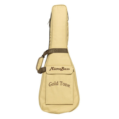 Gold Tone M-BASS25/FL 25" fretless akustisk-elektrisk mikrobas med taske – mahogni