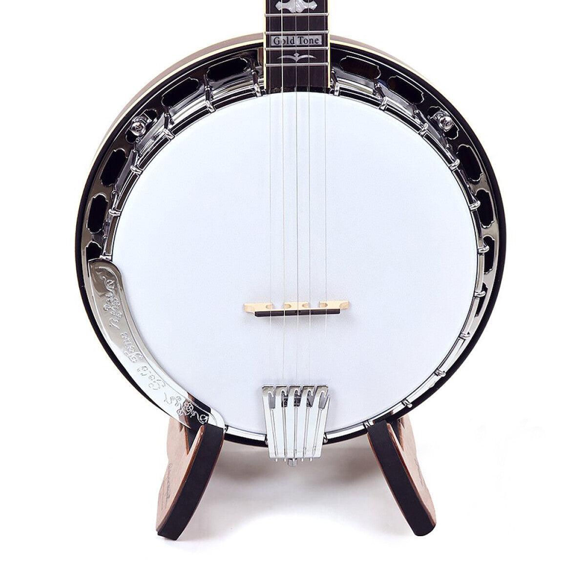 Gold Tone OB-150WF 5-strenget bluegrass-banjo med bred hals og kasse – Vintage brown satin