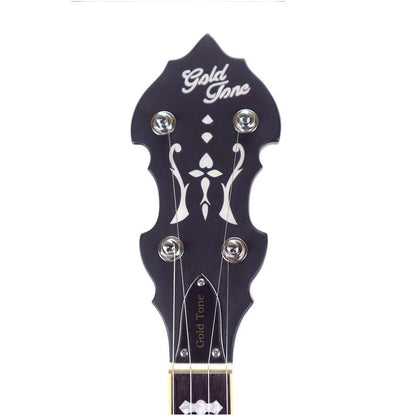 Gold Tone OB-150WF 5-strenget bluegrass-banjo med bred hals og kasse – Vintage brown satin