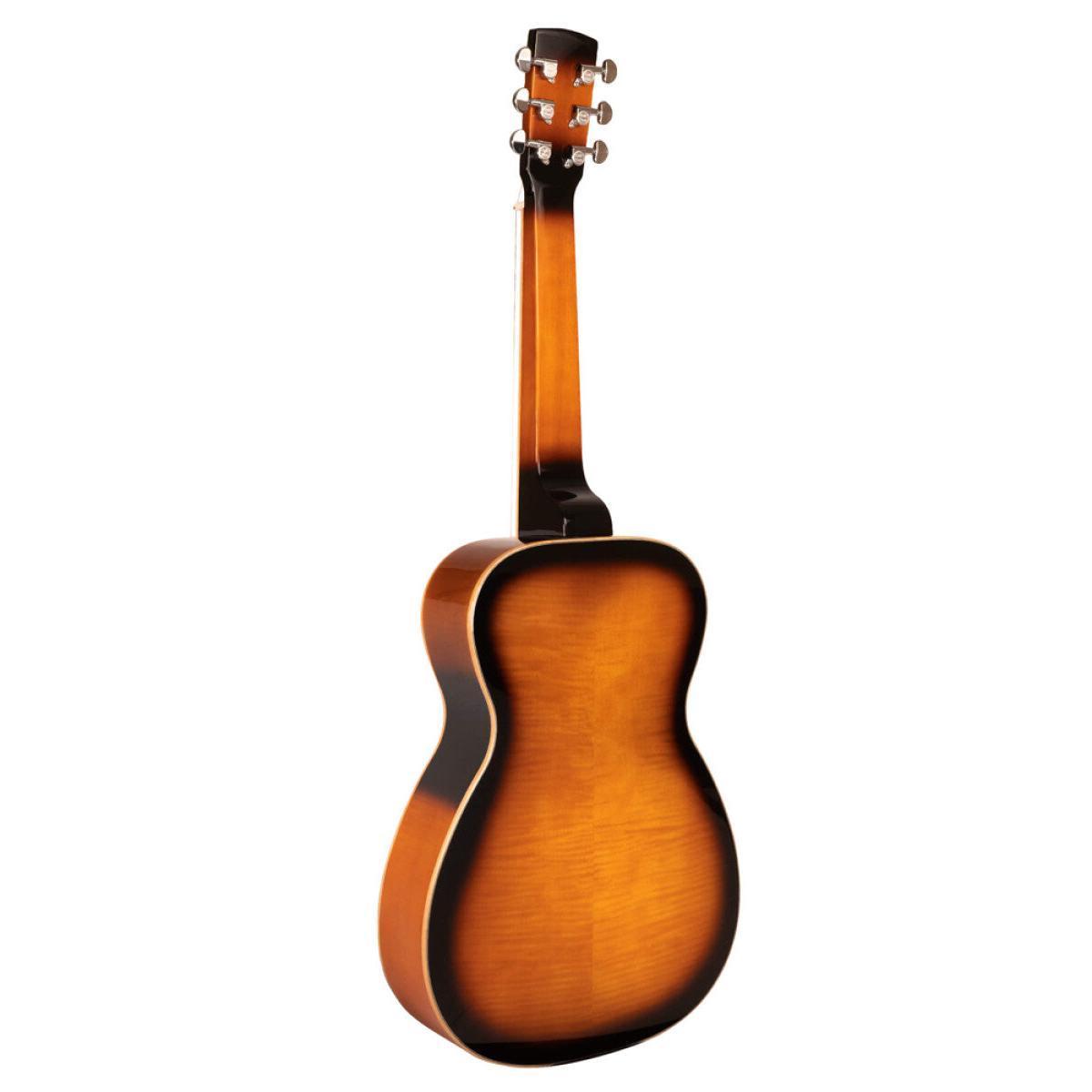 Gold Tone PBS-D Paul Beard Signature-Series Deluxe resonator guitar med kvadratisk hals og massivt flammeløn