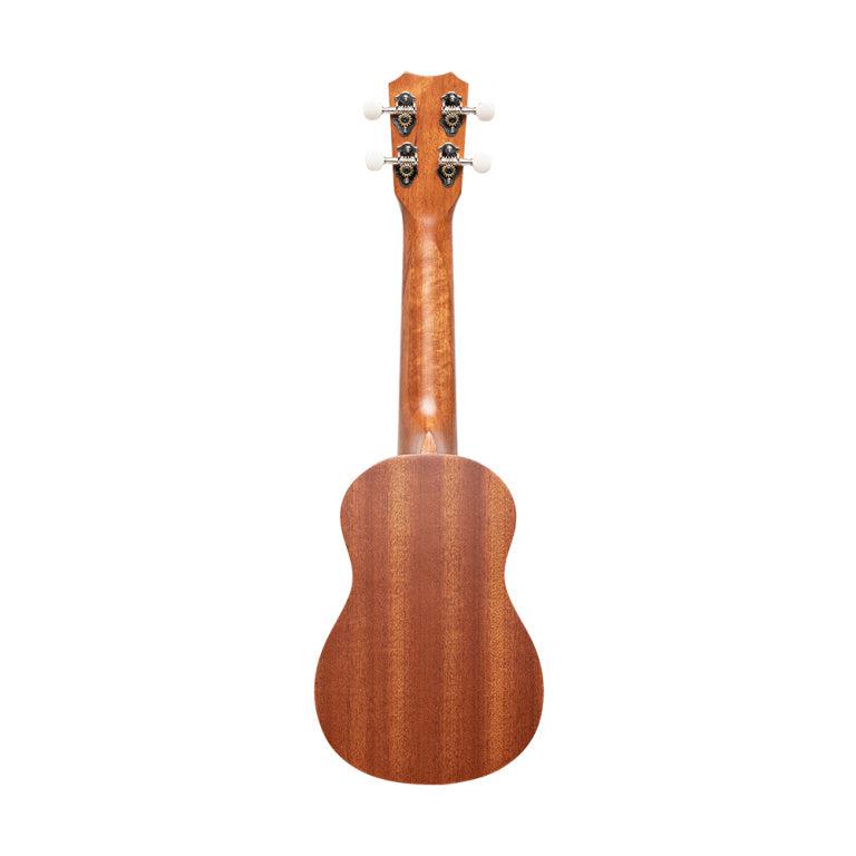 Islander MS-4-ISL Traditional soprano ukulele with mahogany deck and Hawaiian archipelago engraved