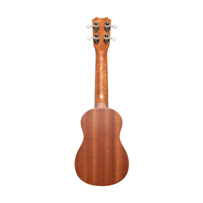 Islander MS-4-ISL Traditional soprano ukulele with mahogany deck and Hawaiian archipelago engraved