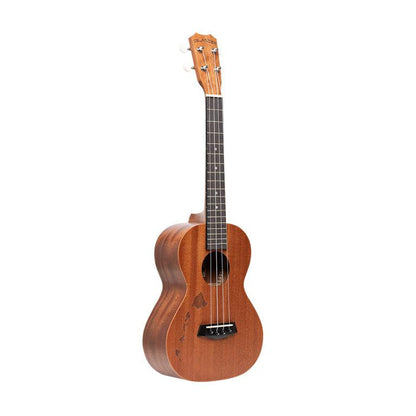 Islander MT-4-ISL Traditional tenor ukulele with mahogany deck and Hawaiian islands engraving