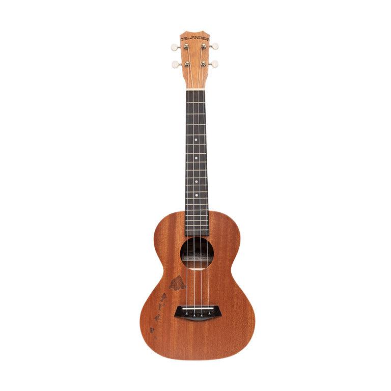 Islander MT-4-ISL Traditional tenor ukulele with mahogany deck and Hawaiian islands engraving