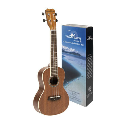 Islander PAT-BOX Traditional mahogany concert ukulele "reforest Hawai" MCB-4 + back