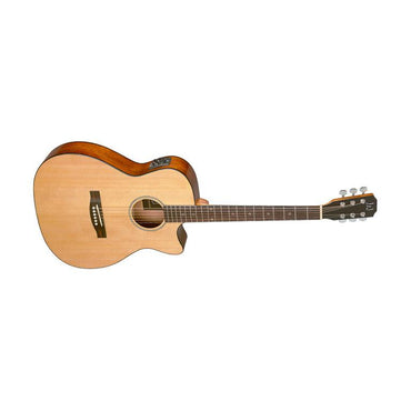 J.N Guitars BES-ACE N auditorium guitar m/massiv gran dæk og B-Band Pick-Up