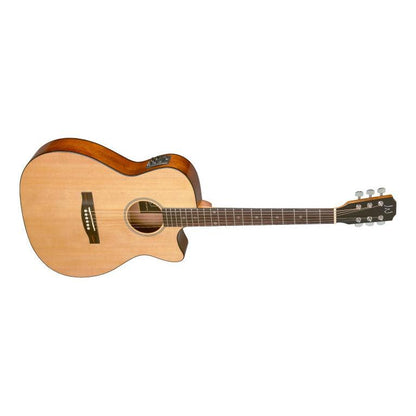 JN Guitars BES-ACE N auditorium guitar w/solid spruce top and B-Band Pick-Up 