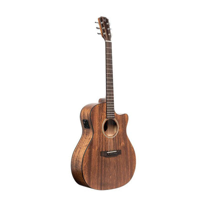 JN Guitars DOV-ACFI Auditorium guitar w/solid mahogany deck and Fishman Pick-up