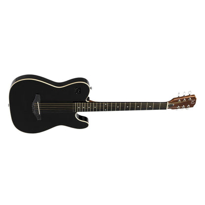 JN Guitars EW3000CBK western electric guitar w/massive body, black