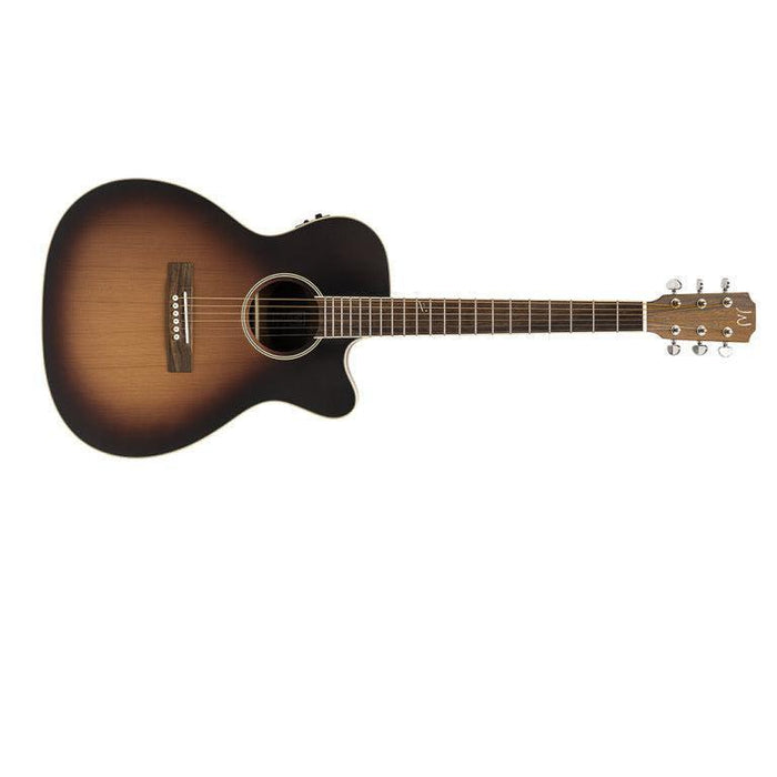 J.N Guitars EZR-OMCFI Orchestra guitar m/massiv ceder dæk og Fishman Pick-Up, sunburst