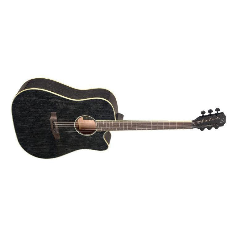 JN Guitars YAK-DCFI dreadnought guitar with solid mahogany deck and ishman Sonitone active preamp 