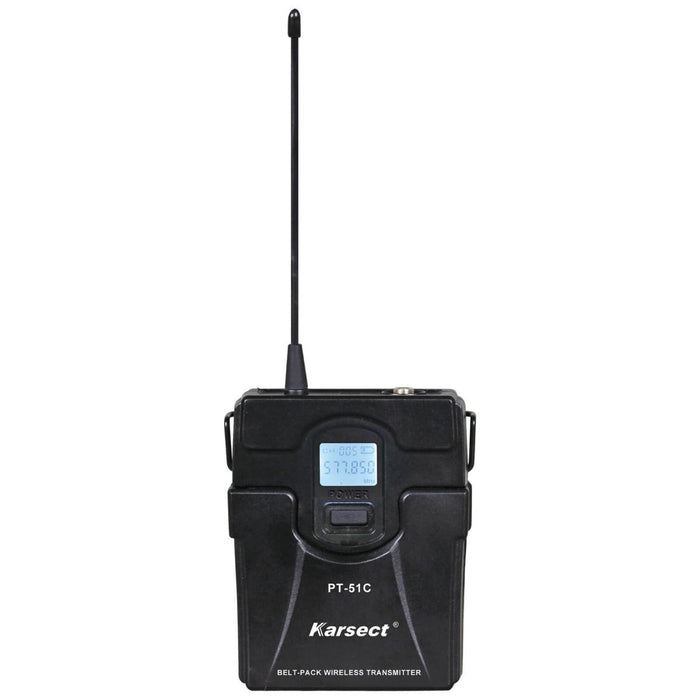 Karsect JRU810-PT51C-HT3A trådløs 2 x tynde headset-mikrofon-sæt