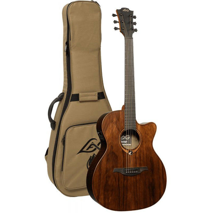 Lag Guitars AUVAGE-ACE Sauvage Aditorium Cutaway Acoustic-Electric