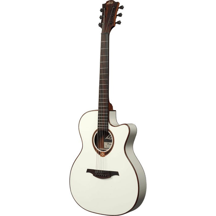 Lag Guitars T118ASCE-IVO Auditorium,slim,cutaway,electro,ivory