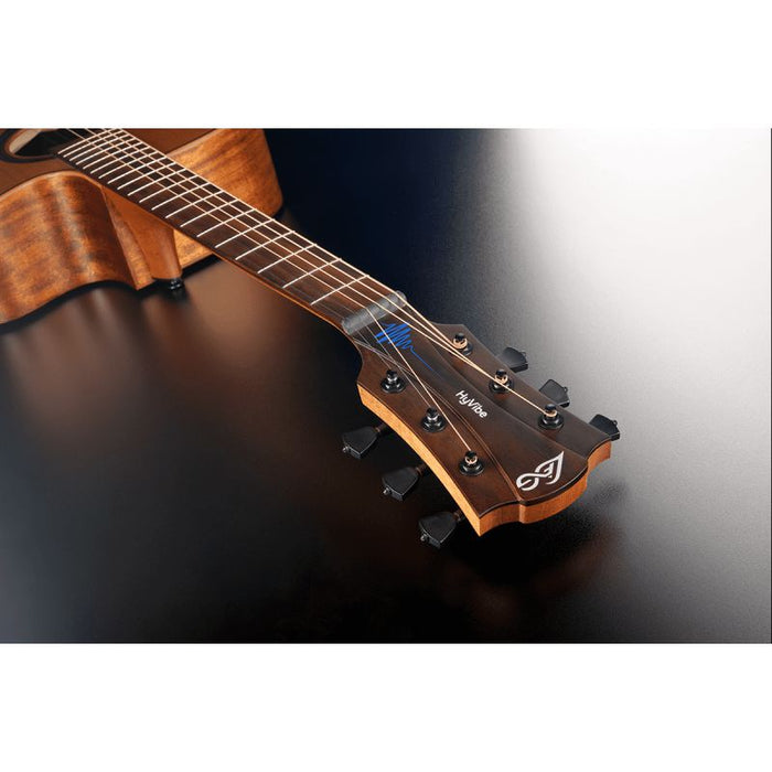 Lag Guitars THV10DCE-LB Hyvibe, cutaway, satin, softcase
