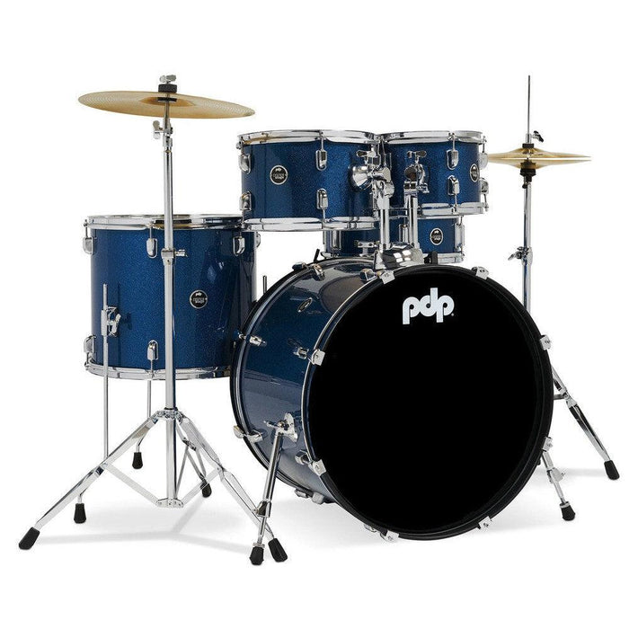 PDP Drum Set Centerstage Blue Sparkle PDCE2215KTRB