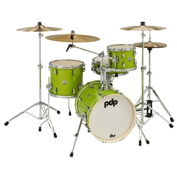PDP Drum Shell set New Yorker Electric Green Sparkle PDNY1604EL