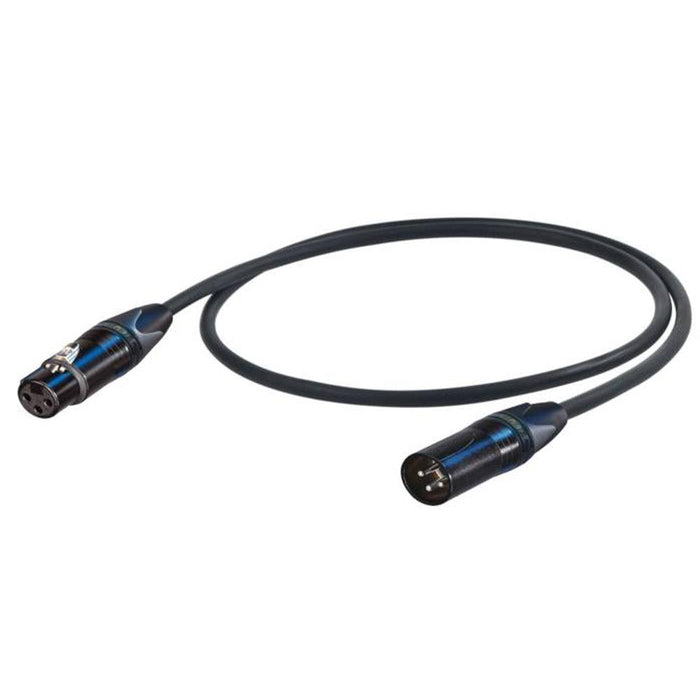 Proel XLR-XLR, BLACK NEUTRIK 3m