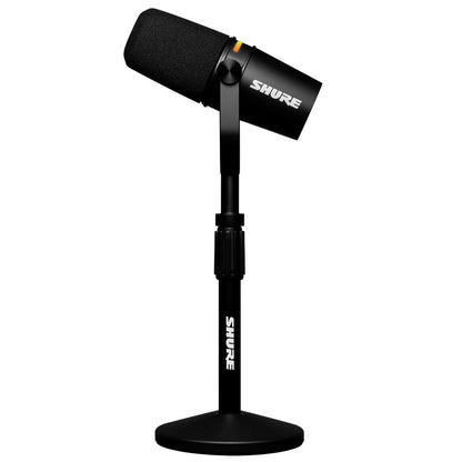 Shure MV7+-K XLR/USB SPEECH MICROPHONE, BLACK +STAND