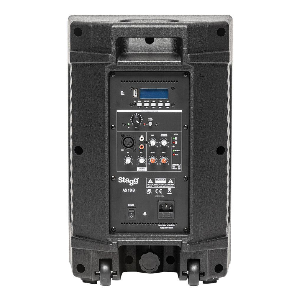Stagg 10" Battery Powered speaker with bluetooth and UHF microphone