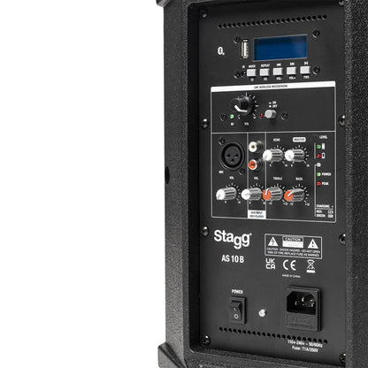 Stagg 10" Battery Powered speaker with bluetooth and UHF microphone