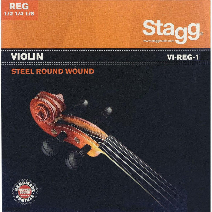 Stagg 1/2 & 1/4 & 1/8 Violinstrenge sæt, Steel Round-Wound, Extra Extra-Light