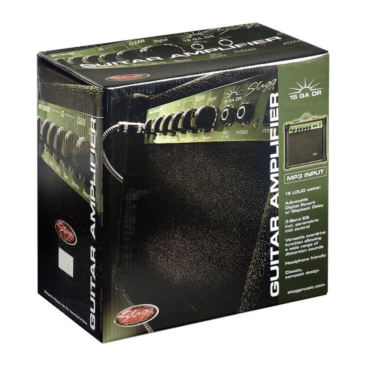 Stagg 15 GA DR EU – Guitarforstærker 15 W med Digital Reverb