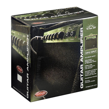 Stagg 15 GA DR EU – Guitarforstærker 15 W med Digital Reverb