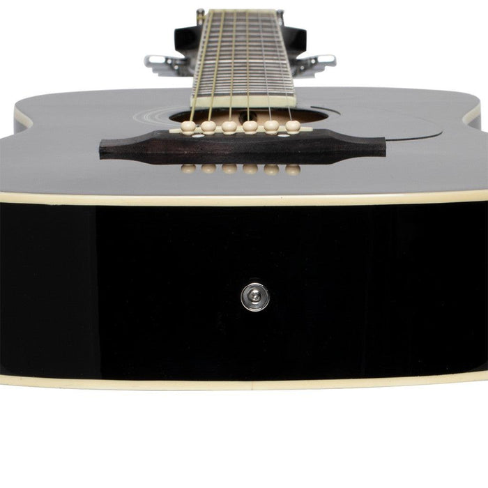 Stagg 3/4 Black Dreadnought Acoustic Guitar With Basswood Top