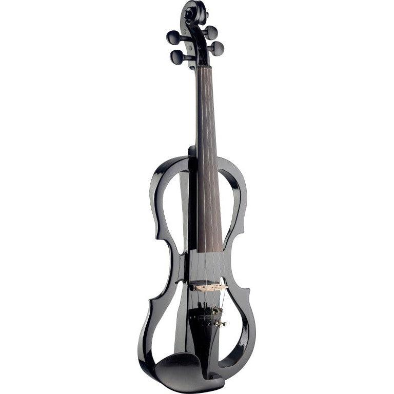 Stagg 4/4 Electrisk Violin Sæt i sort, med softcase og hovedtelefoner