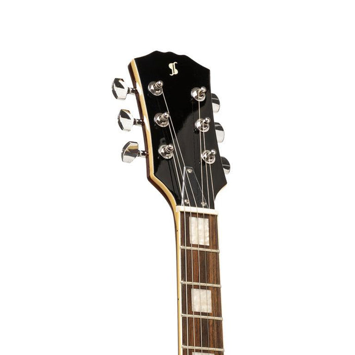 Stagg LP type el-guitar med massiv mahogni krop, violin sunburst