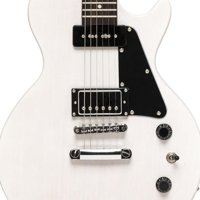 Stagg LP type electric guitar w/P90, White
