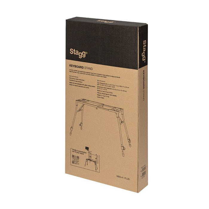 Stagg MXS-A1 PLUS justerbart mixer eller keyboardstativ med skrå ben