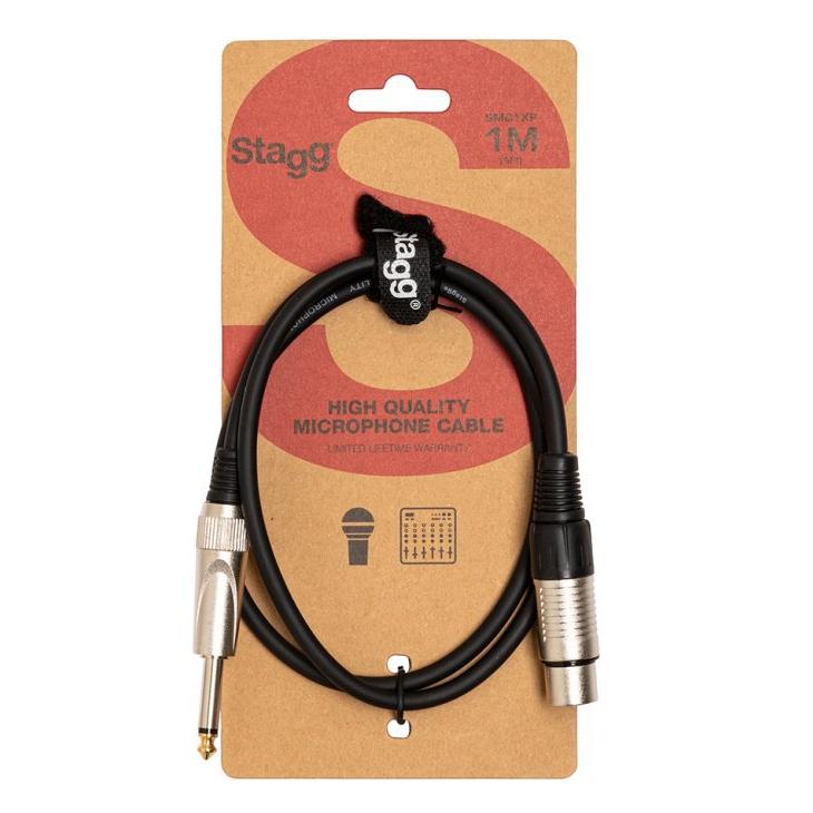Stagg Microphone Cable, Xlr/Jack (F/M), 1 M (3')