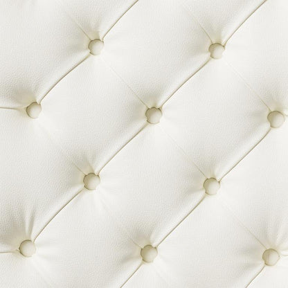 Stagg PBH 850 hydraulic piano bench, high gloss white w/white vinyl seat