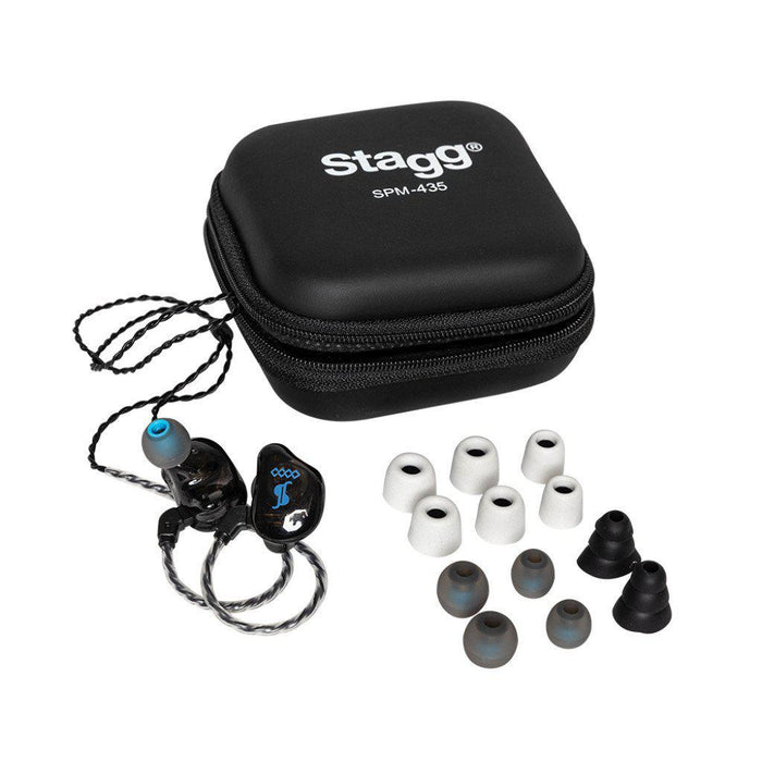 Stagg SPM-435 TR High-Resolution, 4 Drivers In-Ear monitors Transparent