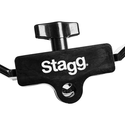 Stagg half moon hi-hat tambourine in plastic - 16 bells