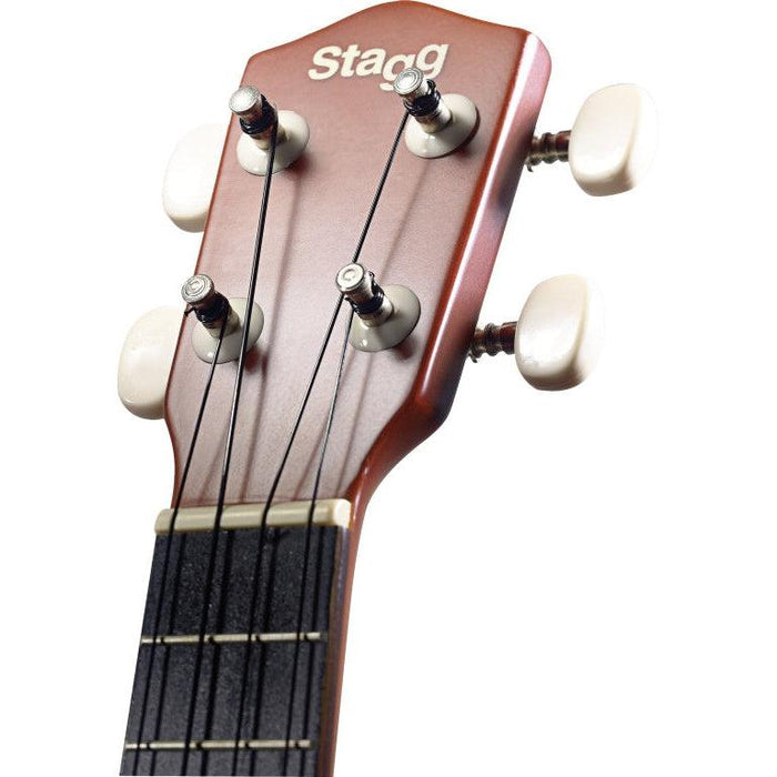 Stagg US20 FLOWER Sopran ukulele m/blomster design incl. gigbag