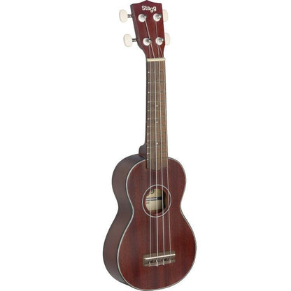 Stagg US40-S Sopran ukulele m/massiv mahogni dæk incl. gigbag